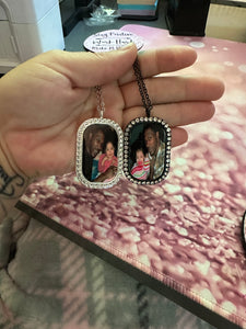 Photo Bling dog tags