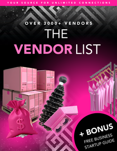 Over 300+ Vendor list ebook NOT KCRAFTS