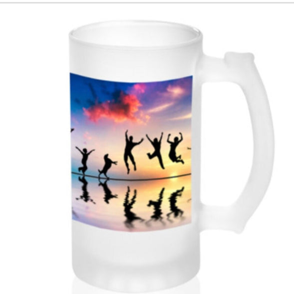 16oz frosted beer mug